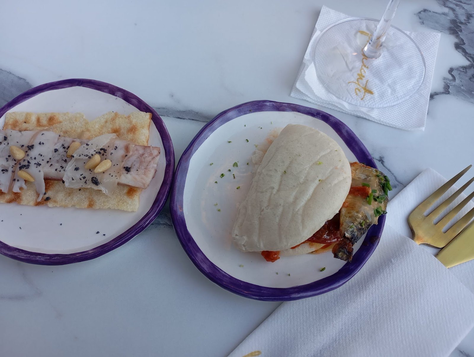 El pan bao «Danielli», servido en pareja